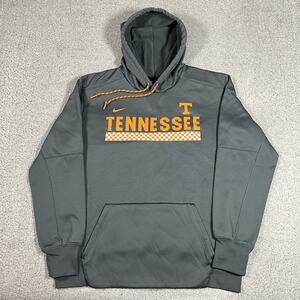 Tennessee Volunteers Hoodie Mens L Nike Gray Dri-Fit Pullover Sweatshirt NCAA